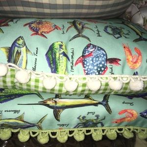 Two Handmade pillows and Down/feather Inserts.